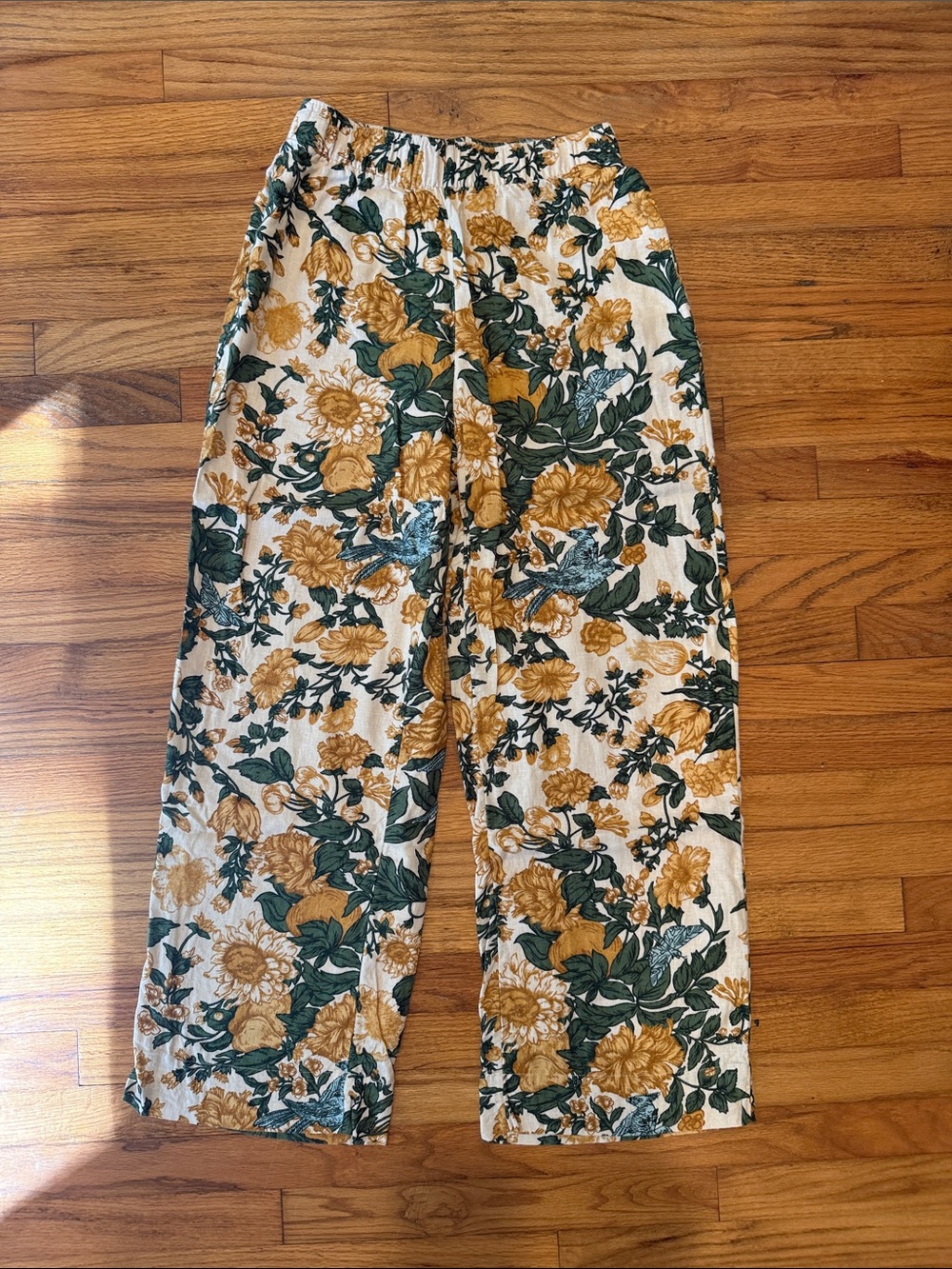 Abercrombie Women's Linen-Blend Pull-On Wide Leg Pant